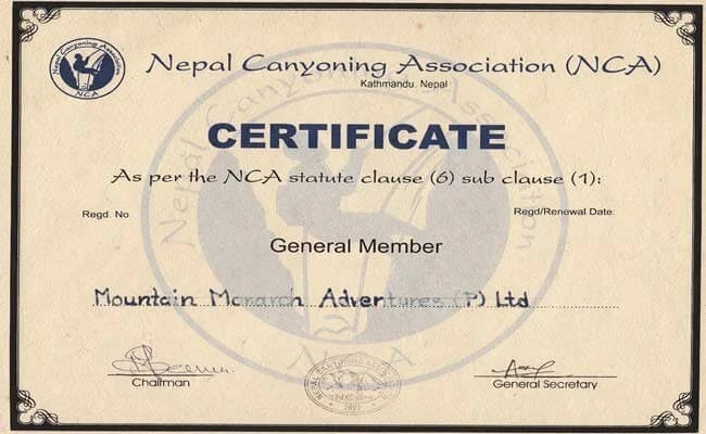 Nepal canyoning Association