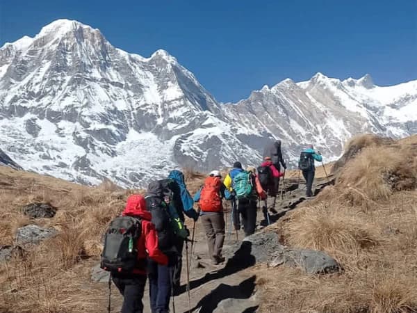 Annapurna sanctuary trekking