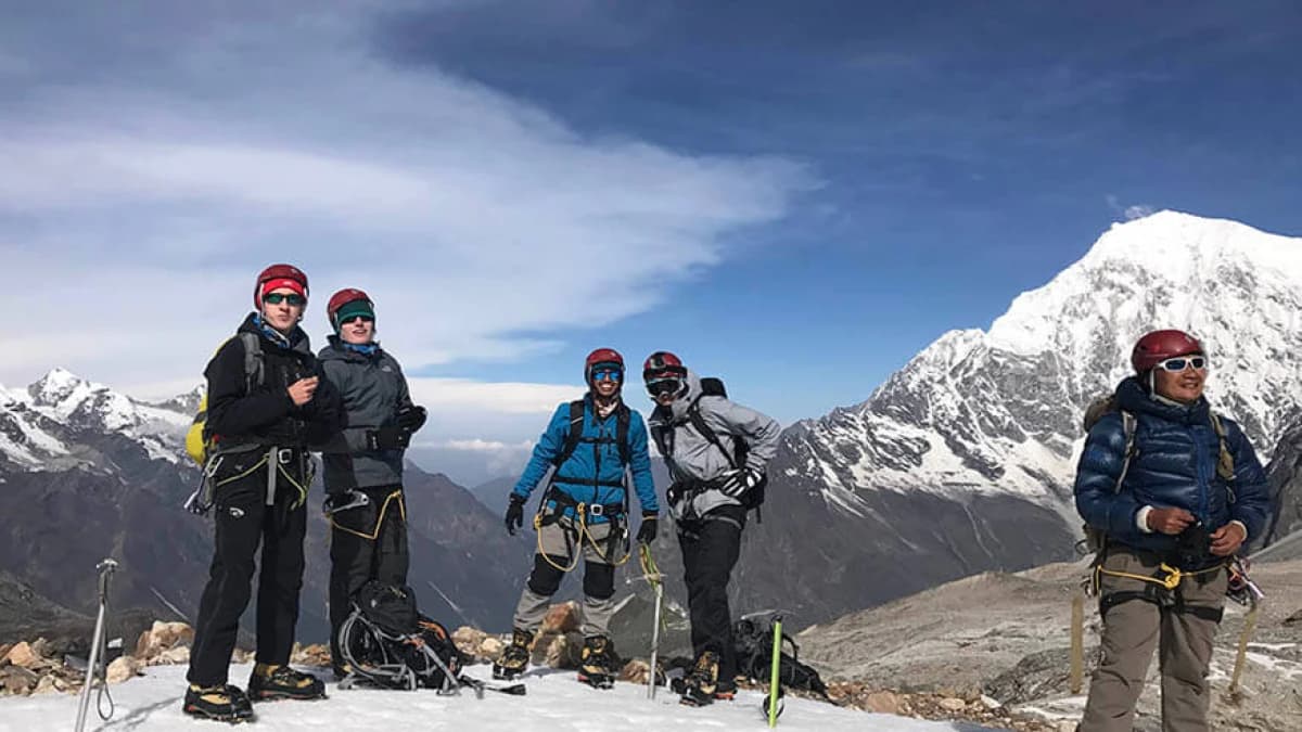 Climbing Yala Peak
