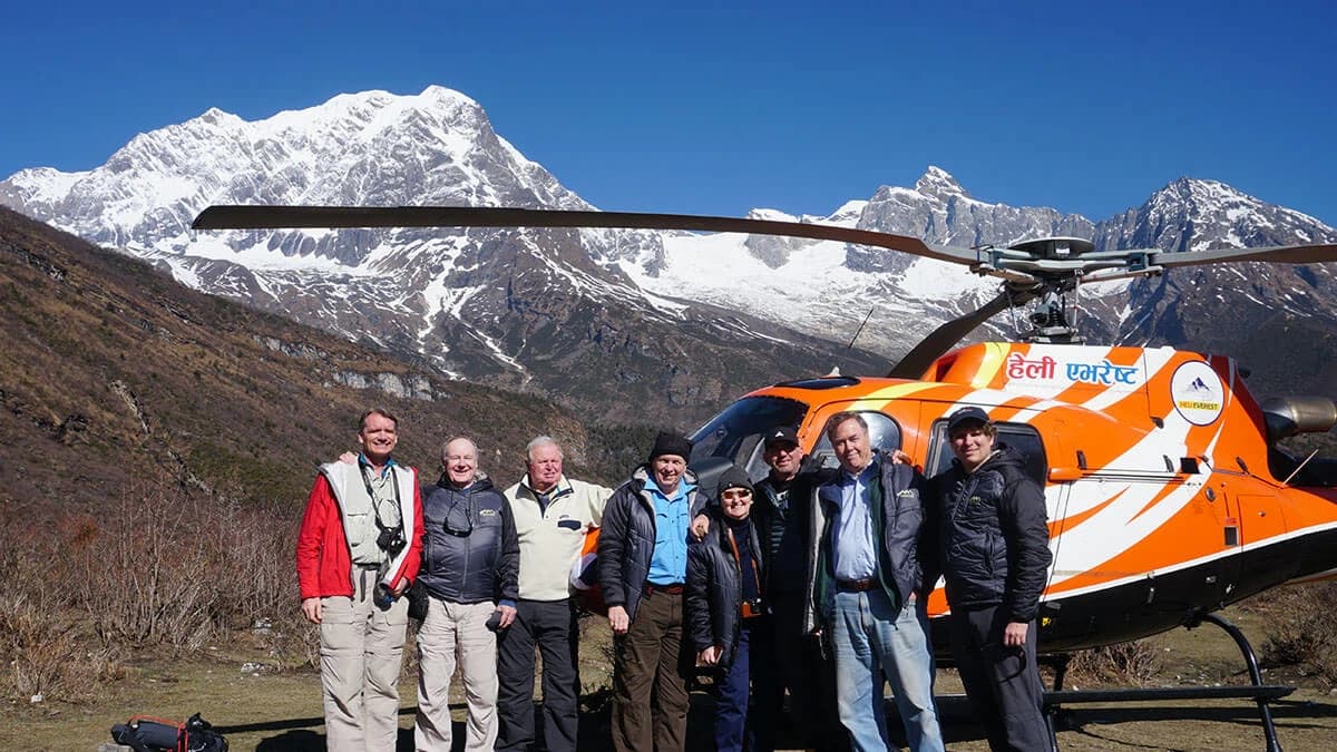 Helicopter tour in Nepal