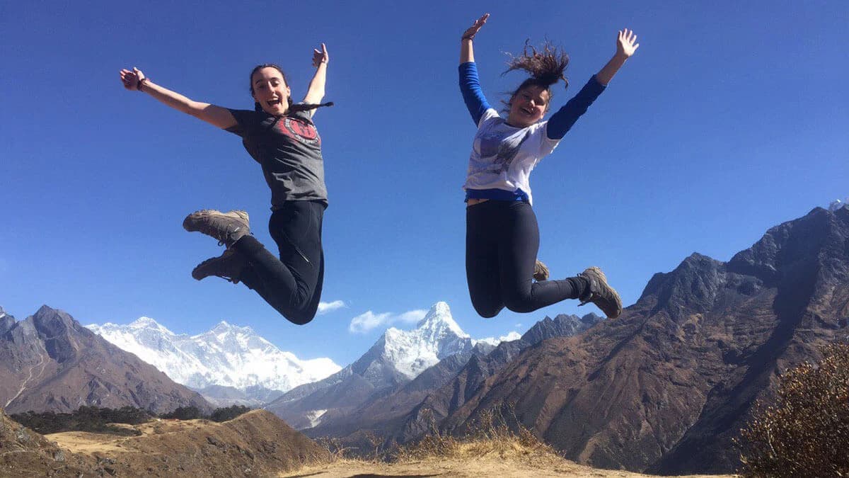 hiking in Nepal