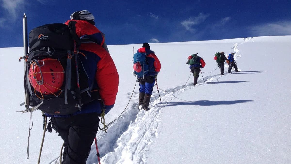 mountain climbing in Nepal