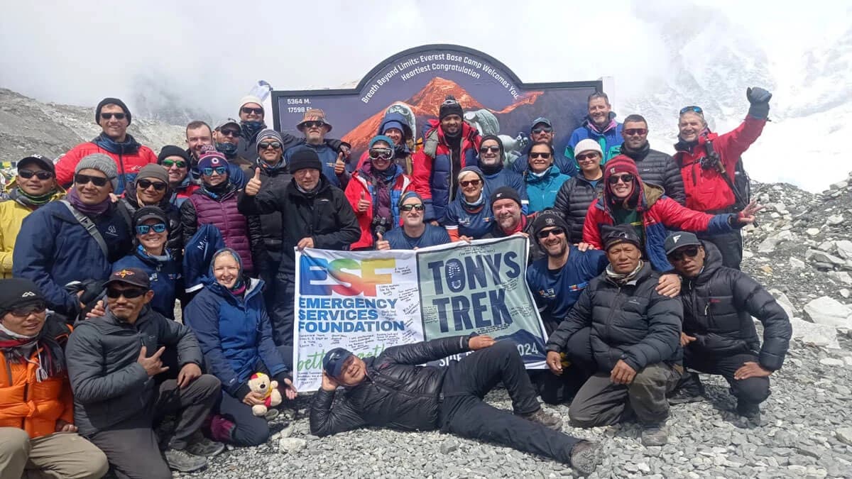 Trek routes to base camp of Mt. Everest