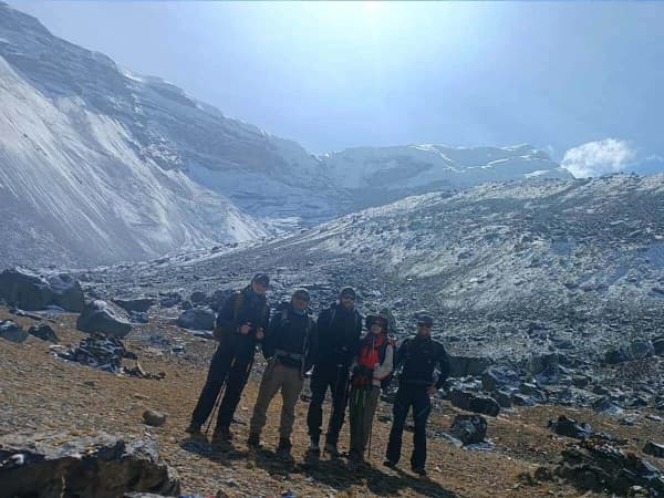 Climber Chulu West Annapurna
