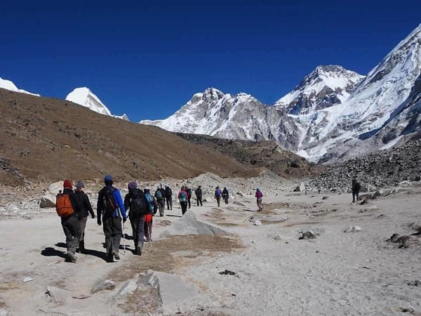 Ebc Trek Wiith Helicopter Return