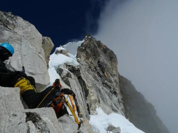 Yellow Tower On The Way To Camp 2