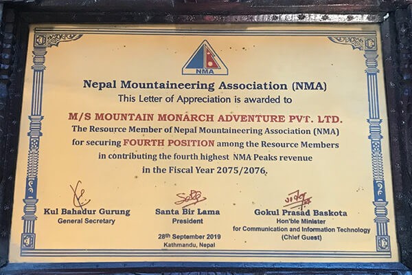 nma award 2019